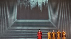 Scéna z opery Pád Arkuna