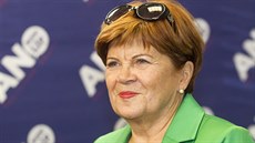 Nově zvolená senátorka za Prahu 9 Zuzana Baudyšová ve štábu hnutí ANO v Praze....