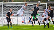 Momentka z duelu Hradec Králové - �eské Bud�jovice.