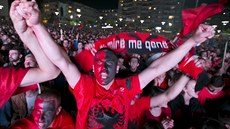 Letadélko s albánskou vlajkou nad stadionem v Blehrad vyvolalo nepokoje.