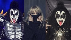 Gene Simmons z kapely Kiss a Chantal Poullain v kalendá�i Prom�ny 2015