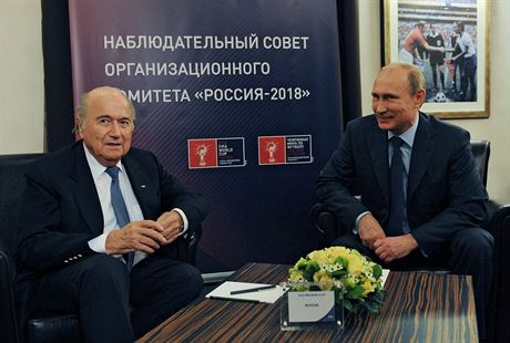 Sepp Blatter a Vladimír Putin