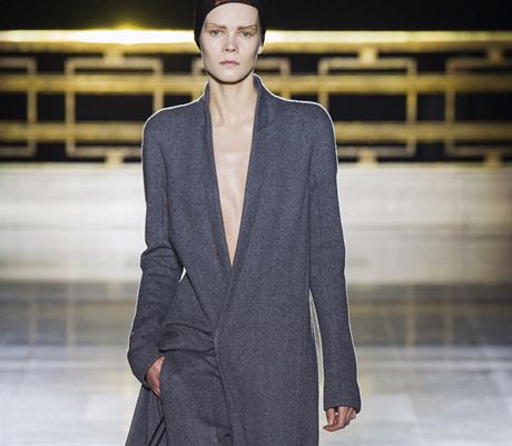 Dlouh ed kabt Haider Ackermann, kolekce podzim - zima 2014/2015