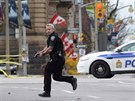 Kanadský policista v centru Ottawy (22. íjna 2014)