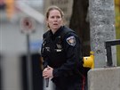 Kanadská policistka v centru Ottawy (22. íjna 2014)