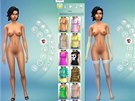 Upravené vzhledy pro nahé postavy v Sims 4