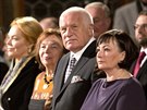Exprezident Václav Klaus pi slavnostním pedávání státních vyznamenání v den...
