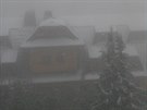 Ve stedu dopoledne pokryl sníh i Lysou Horu v Beskydech. Sníh by se podle...
