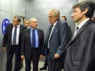Prezident Miloš Zeman na návštěvě ve zkušebně turbovrtulových a proudových...