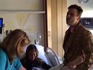 Robbie Williams v porodnici své en zpíval.