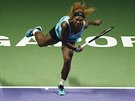 Serena Williamsová v utkání s Anou Ivanoviovou.