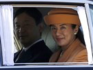 Japonský korunní princ Naruhito a korunní princezna Masako (Tokio, 29. íjna...