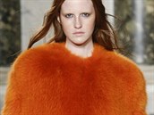 Oranžový kožich Emilio Pucci, kolekce podzim - zima 2014/2015