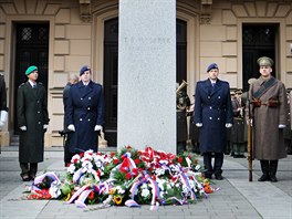 V Brn 28. íjna uctili památku Tomáe Garrigue Masaryka a výroí vzniku...