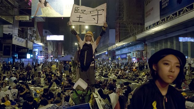 Hongkong se v pondl probudil do tvrtho tdne prodemokratickch protest (20. jna)