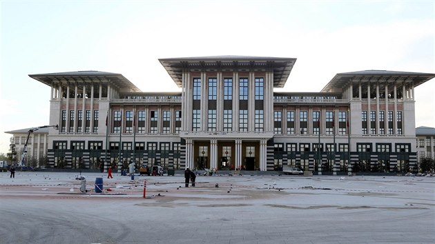 Nov prezidentsk palc v Ankae (Turecko, 29. jna 2014).