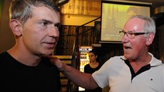 �éf ústecké ANO Pavel �t�pa� (vlevo) s volebním lídrem hnutí ve m�st� Josefem...