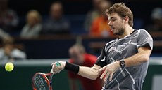 Stanislas Wawrinka na turnaji v Pa�í�i