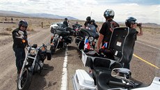 Záb�r z p�ípravy dokumentu Route 66 Revisited