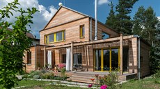Od první skici jsem po�ítal s d�evostavbou, �íká architekt a majitel domu v...