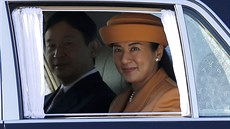 Japonský korunní princ Naruhito a korunní princezna Masako (Tokio, 29. íjna...