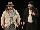 Divadlo Petra Bezru�e uv�d� hru �ek�n� na Godota. Na sn�mku Michal Sedl��ek...