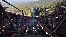 Rozhlídková ploina se nachází 32 metr nad zemí v nadmoské výce 1109 metr.