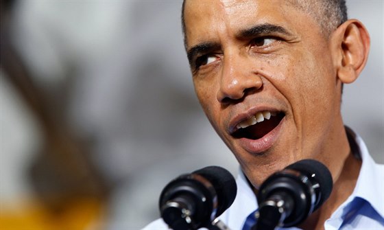 Americký prezident Barack Obama agituje za demokratické kandidáty ve státě...