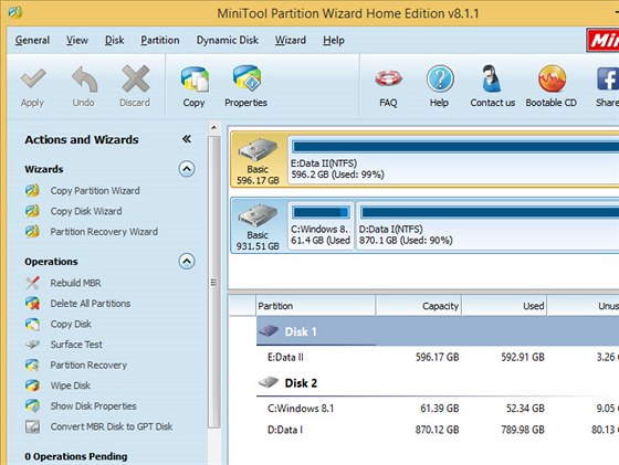 MiniTool Partition Wizard Home