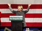 Hillary Clinton na pedvolebním setkání v New Hampshiru (2. listopadu 2014).