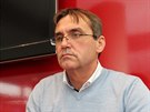 Petr Vokál pi on-line rozhovoru v brnnské redakci MF DNES.