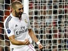 GÓL! Karim Benzema z Realu Madrid se raduje ze svého gólu v utkání Ligy mistr...