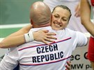 Petra Kvitová porazlla ve finále Fed Cupu nmeckou dvojku Andreu Petkovicovou,...