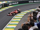 Fernando Alonso bhem kvalifikace na VC Brazílie formule 1