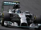 Nico Rosberg na trati Velké ceny Brazílie formule 1