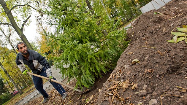 V Hradci roste nov park Sklennka (listopad 2014).