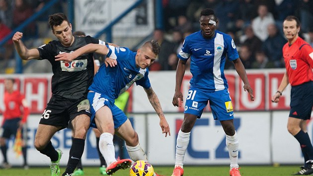 Momentka z duelu Liberec - Jablonec.