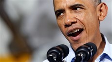 Americký prezident Barack Obama agituje za demokratické kandidáty ve stát...