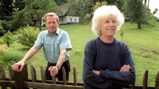 Prezident Václav Havel se svou první ženou Olgou na Hrádečku v roce 1993