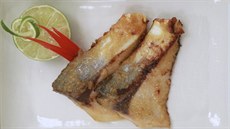 "Hamachi no saikyo miso yaki" neboli peený filet ze lutoocasé ryby marinovaný...