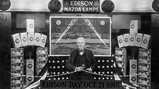 Plakát propagující Edisonovy žárovky z roku 1916