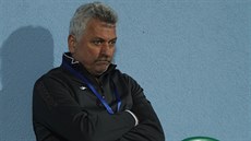 Zamy�lený trenér ústeckých fotbalist� Petr N�mec.