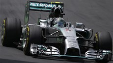 Nico Rosberg na trati Velké ceny Brazílie formule 1