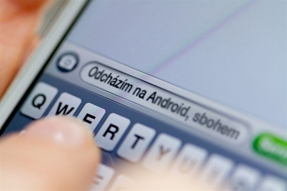 SMS na iPhone - ilustraní snímek