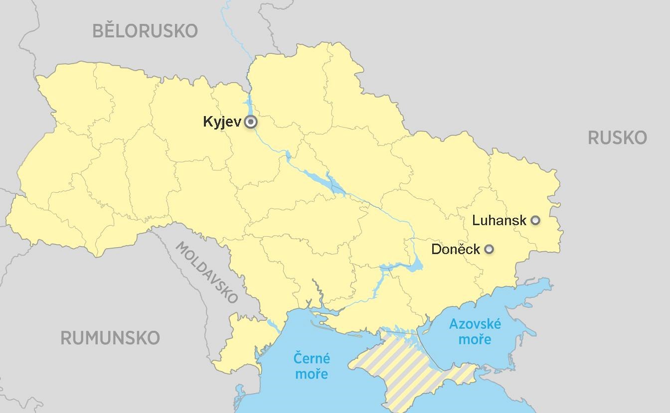 doněck mapa Fotogalerie: Doněck, Luhansk, Kyjev, Mapa doněck mapa