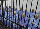 Soud s pedstaviteli vlády Muammara Kaddáfího v Tripolisu (16. listopadu 2014).