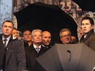Nmecký prezident Joachim Gauck pi oslavách 25. výroí Sametové revoluce v...