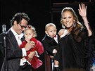 Jennifer Lopezová a Marc Anthony s dětmi (2009)