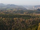 Podzim v Saském výcarsku. Porosty na úboích Brandu jsou souástí 1. zóny...