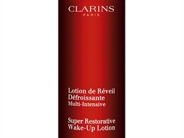 Osvujc pleov mlko Lotion de Rveil od Clarins revitalizuje zralou ple s...